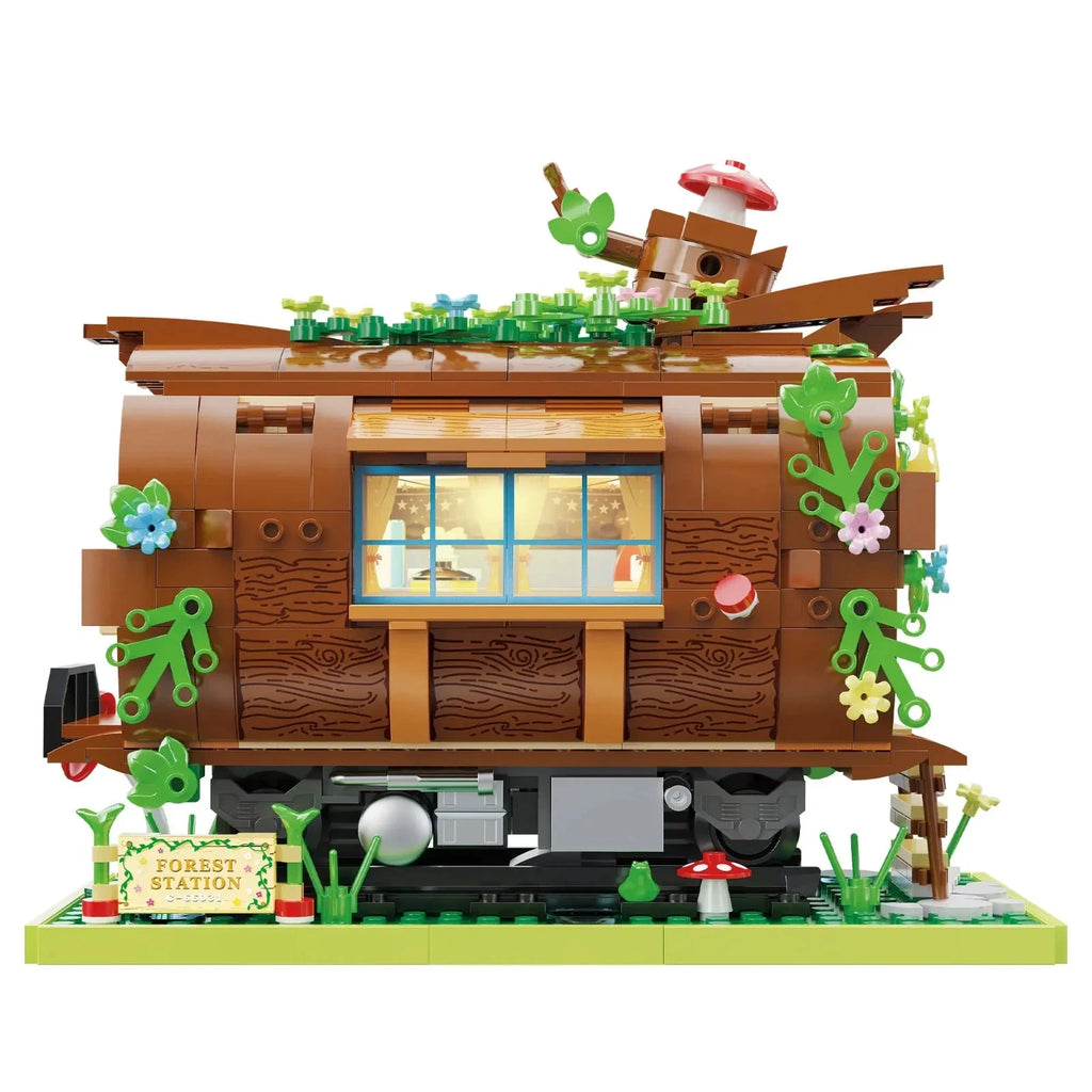 CADA C66031W "Forest Train" Klemmbausteine Bauset NEU & OVP