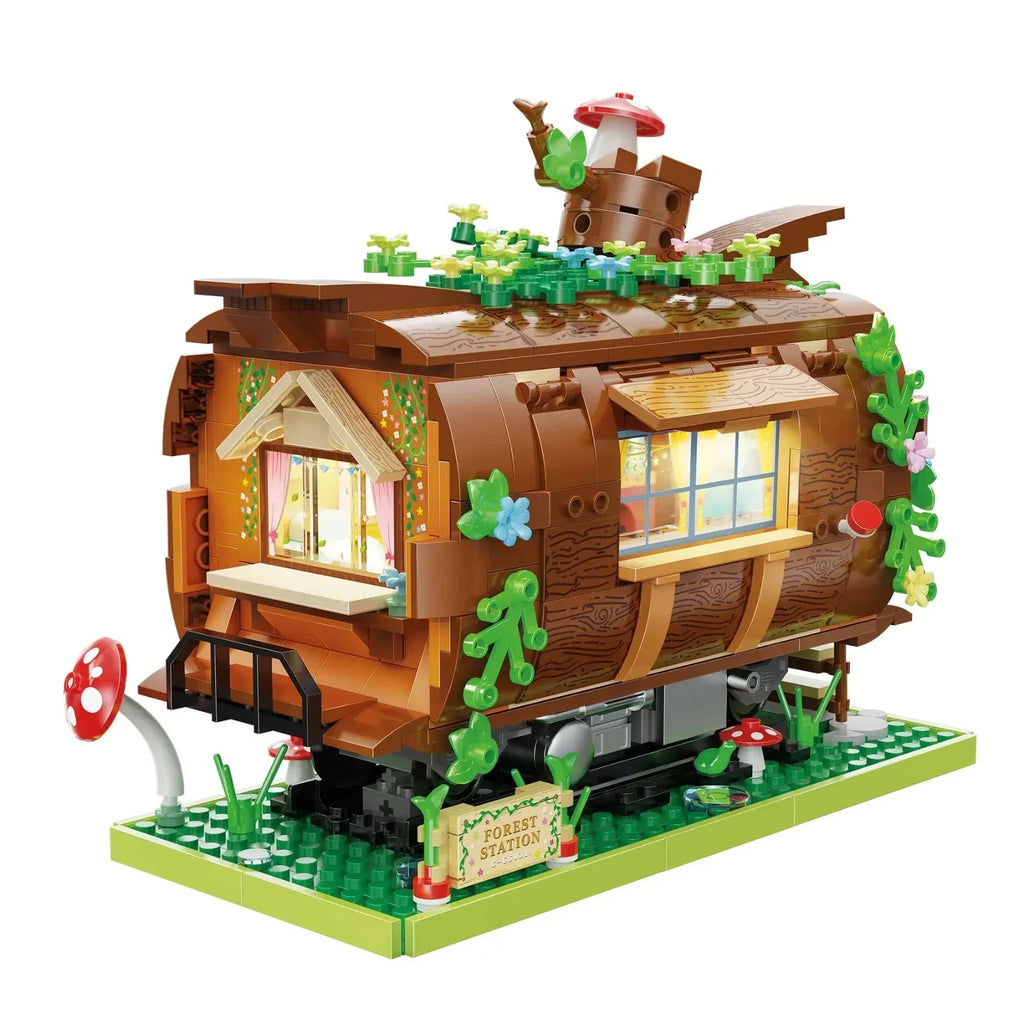 CADA C66031W "Forest Train" Klemmbausteine Bauset NEU & OVP