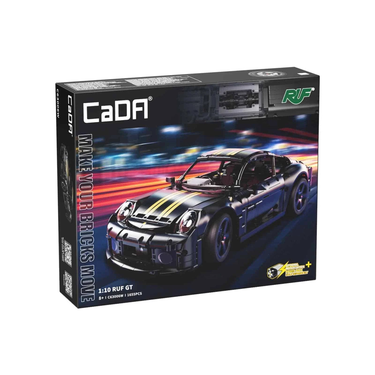 CADA C63006W | RUF™ GT 1:10 Supersportwagen Technic Klemmbausteine Bauset NEU & OVP