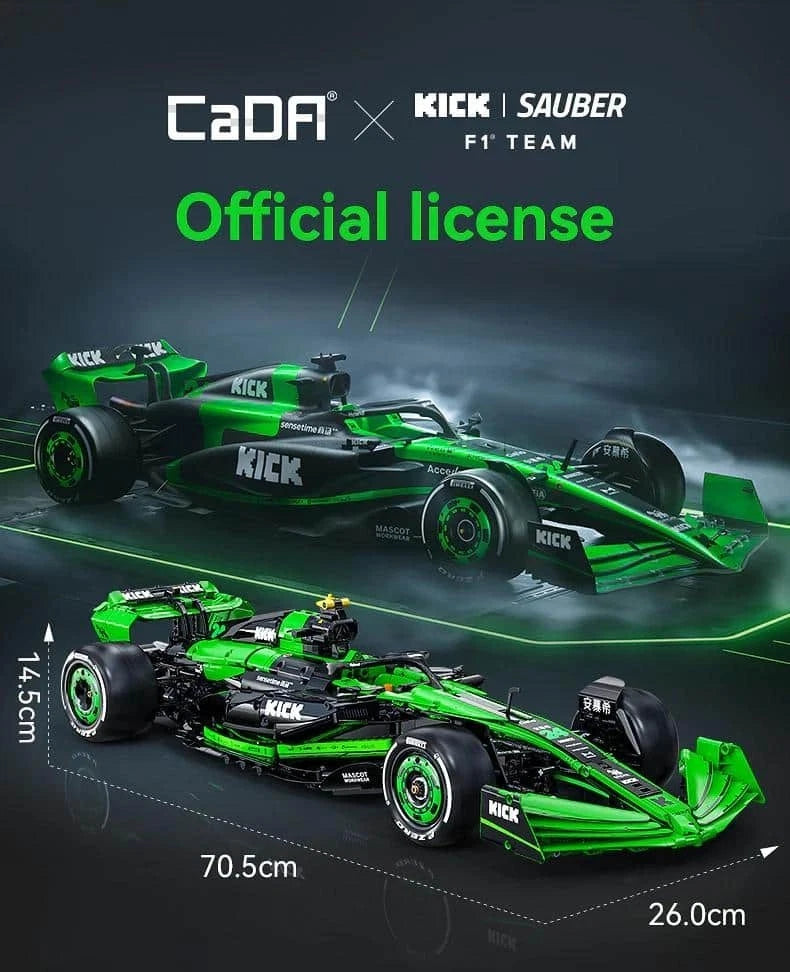 CADA C64010W "KICK SAUBER F1 Team" Technic Klemmbausteine Bauset NEU & OVP