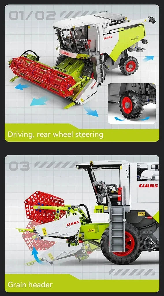 CaDA Set C61508W Claas Dominator RC Klemmbausteine Bauset NEU & OVP (4567 Teile)