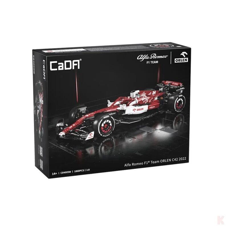 CaDA C64005W – Alfa Romeo F1 Team ORLEN C42 1:8 Klemmbausteinset